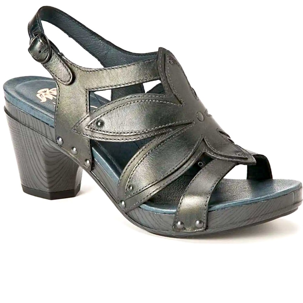 EC. Dansko  black sandals . Adjustable side strap .